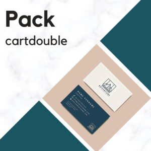Création de carte de visite : pack cartdouble