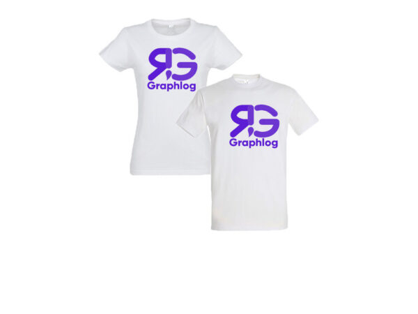tee shirt personnalisé serographie 1 couleur t-shirt blanc
