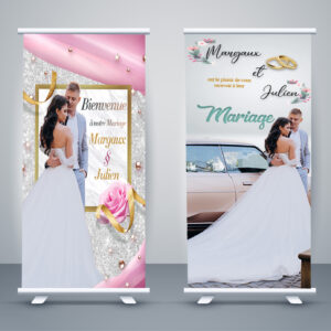 roll-up porte affiche mariage
