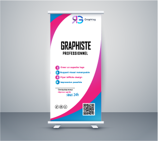 rollup porte affiche